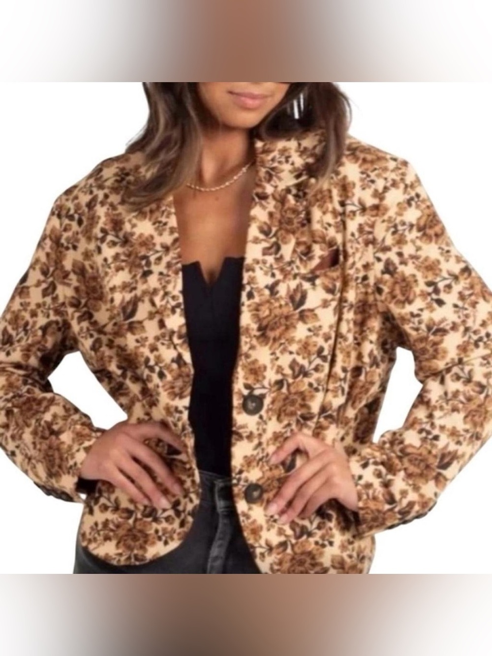 ➡️ Free People CALI Floral Fall Blazer! ✅